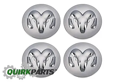 94-11 Ram Dakota Durango Journey Wheel Center Caps Set Of 4 Chrome Oem Mopar • $89.05