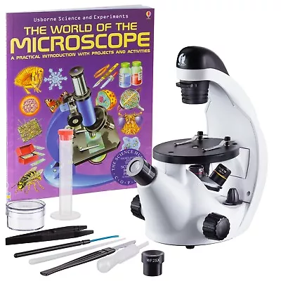 IQCrew 40X-500X Inverted Microscope W Microscope Book For STEM Students & Kids • $83.99