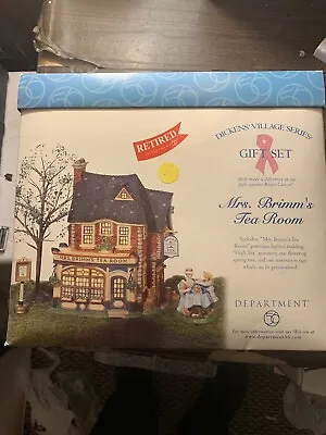 Department 56 Dickens Village Mrs. Brim’s Tea Room Gift Set • $55