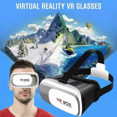 $16.95 • Buy VR Headset VR BOX Virtual Reality Glasses 3D For Samsung Iphone X 8 7 Plus