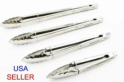 $6.99 • Buy Stainless Steel Tongs 10  12  14  16  Multi-Purpose Kitchen Tongs Kitchen Tool