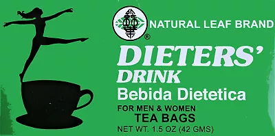 £9.49 • Buy Natural Leaf Brand Dieters Drink Bebida Dietetica - Dieters Tea - 18 Tea Bags