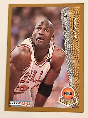 Michael Jordan 1992 Fleer NBA Award Winner Chicago Bulls #246 • $2