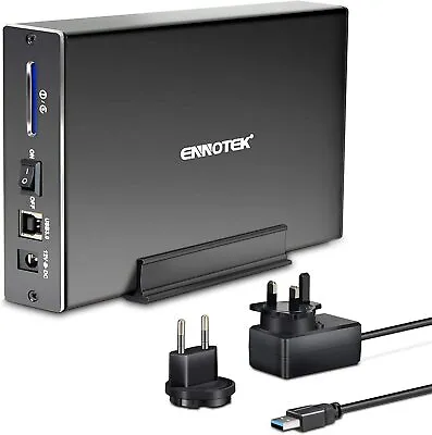 ENNOTEK 3.5  Inch Aluminum USB 3.0 Hard Drive Enclosure Caddy For SATA III HDD • £25.75