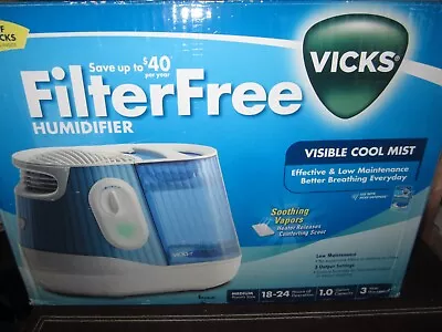 Filter Free Vicks Humidifier Model V4450 Soothing Vapors Heater • $50