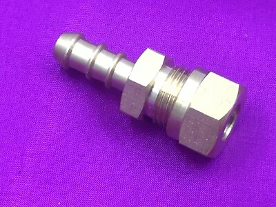 BRASS LPG 10mm COMPRESSION FITTING TO 10mm FULHAM NOZZLE TO USE WITH 8mm ID HOSE • £8.99