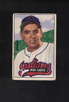 1951 Bowman Baseball Mike Garcia #150 *INDIANS* *G* • $1.50