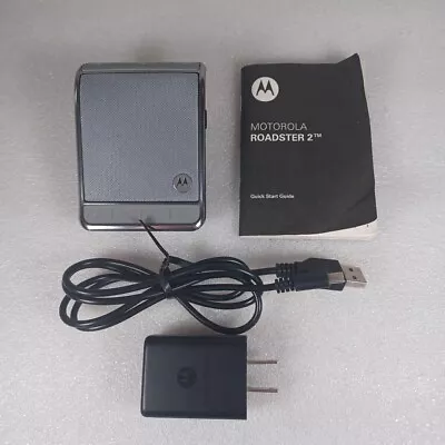 Motorola Roadster 2 TZ710 Bluetooth In Car Speakerphone FM Transmitter W Adapter • $21.95