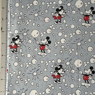 Mickey Bubbles 100% Cotton Fabric By Springs Creative BTHY • $4.70