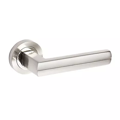 Chrome Door Handles On Rose - Duo Chrome On Aluminium • £10.95