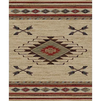 Southwestern Tribal Lodge Arrow Rustic Area Rug **FREE SHIPPING** • $59.50