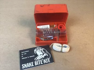 Vintage Johnson & Johnson Sportsman Snake Bite Kit Camping First Aid 1970s • $21.90