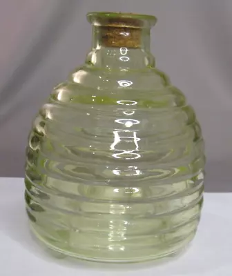 Green Ribbed Footed Bee Hive Glass.  Bug /Wasp /Fly Catcher • $20.95