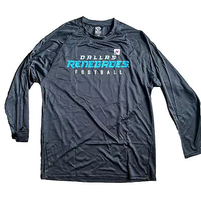 UFL XFL Dallas Renegades Size Large Football Performance Long Sleeve Shirt • $17.99