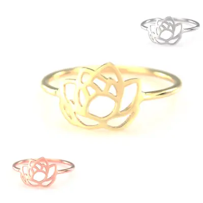 $9.99 • Buy Lotus Flower Ring