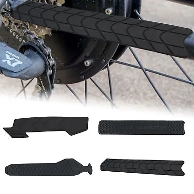 Bicycle Silicone Bike Cycling Chainstay Frame Protector Cover Chain Stay Guard • $9.55