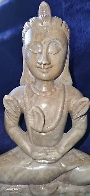 Hand Carved Hardstone Indian/Asian Shiva Hindu Deity Figure Early 20th Century • £150