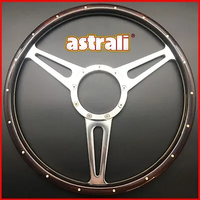 15  Brooklands Classic Car Riveted Wood Rim Steering Wheel Suits Moto-Lita Boss • $118.06