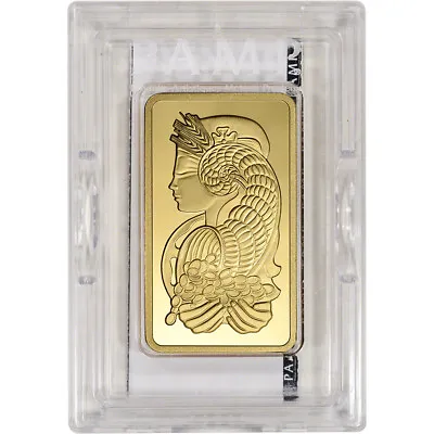 5 Oz Gold Bar - PAMP Suisse - Fortuna - 999.9 Fine In Case With Assay • $12406.22