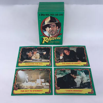 Indiana Jones - Raiders Of The Lost Ark - Complete 88 Card SET - 1981 Topps - NM • $49.99