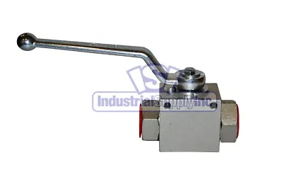 High Pressure Ball Valve | Hydraulic | 3/4  NPT | Steel | Industrial Supply • $65.46