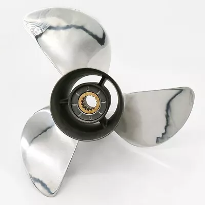 Boat Stainless Steel Outboard Propeller 13 3/4 X 15 For Mercury 40 - 150HP • $349.99