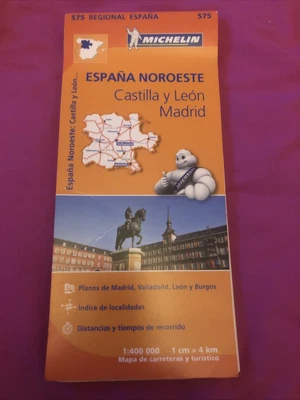 £10 • Buy Castilla Y Leon, Madrid - Michelin Regional Map 575: Map Espana Noroeste