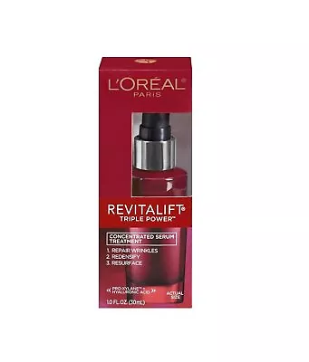 L'Oreal Paris Revitalift Triple Power Anti-Aging Concentrated Face Serum 1 Oz • $17.99