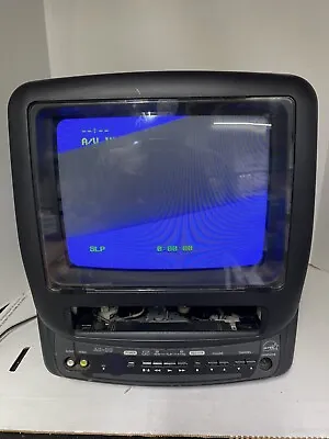 Phillips 9 Inch CRT TV & VCR/VHS Combo CCC090AT01 Vtg. Gaming - Tested No Remote • $89