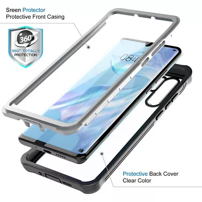 360 Case For Huawei P30 Pro Full Body Shockproof Screen Protector Clear Cover • £8.49