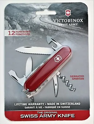 Swiss Army Spartan Serrated Pocket Knife Tool Swiss Made Weekender Victorinox • $35