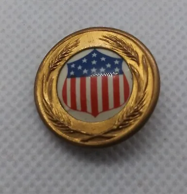 Vintage WWI US Food Administration Ration Staff Stars Stripes Shield Pin • $39.99