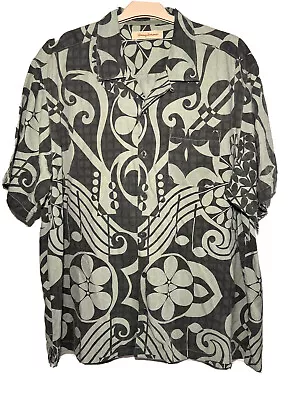 TOMMY BAHAMA Short Sleeve Button Silk Shirt Men - Size XL • $15