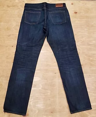 NWOT Mens J Crew 770 Kaihara Selvedge Denim Slim Straight Blue Jeans 34 X 34 • $69.95