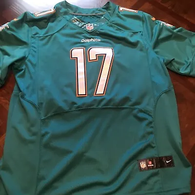 Nike NFL Players On Field Miami Dolphins Tannehill #17 Jersey  Size 56 3XL • $45.99