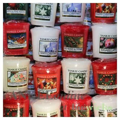 15 X Festive Mix - Yankee Candle Classic Range Votive Samplers Rrp £45 • £22.50