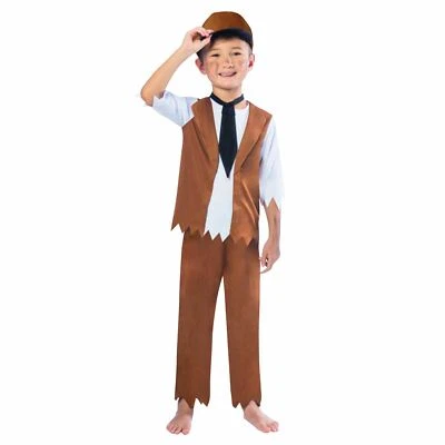 £8.63 • Buy Victorian Boy Fancy Dress Costume Book Week History Urchin Street Rat Kid School