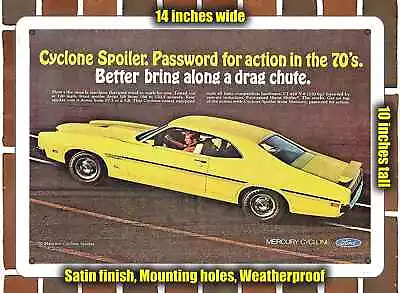 Metal Sign - 1970 Mercury Cyclone Spoiler- 10x14 Inches • $24.61