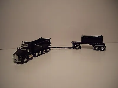 Dcp First Gear 1/64 Black Kw T880 Quad-axle Rogue Dump And Rogue Transfer Dump • $159.99