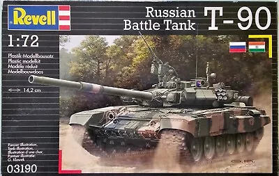 Revell T-90 A Russian Battle Tank 1:72 Scale • $29.99