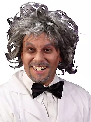 Mad Scientist Wig Grey Old Man Grandpa Doc Brown Rick Sanchez And Morty  Adult • $26.14