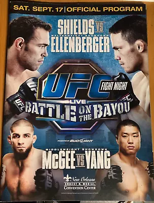 UFC Fight Night Program - Jake Shields Vs. Jake Ellenberger September 17 2011 • $20