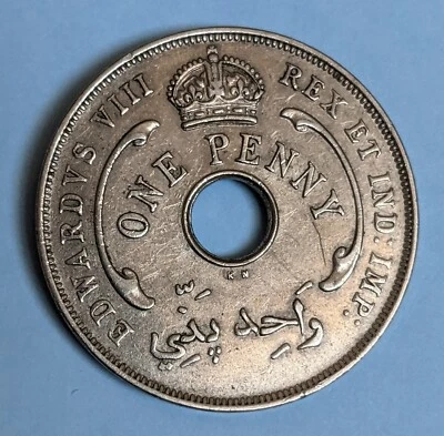 £4.99 • Buy 1936 British West Africa One Penny - Edward Vlll - High Grade 