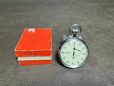 RARE Antique Swiss Racine Select Yachting Timer Stop Pocket Watch BOX NOS 201Y • $35