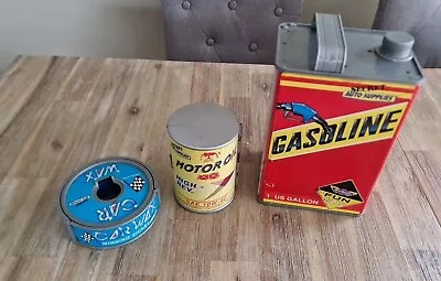 Vintage Galoob Micro Machines Playsets 1989 Wax Tin Oil Can Gasoline Can • £10