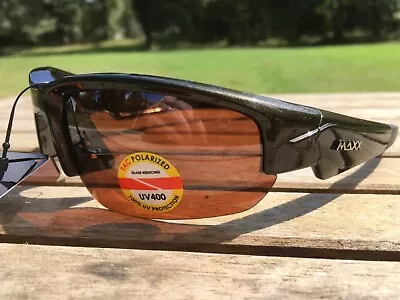 Maxx HD Sunglasses Dynasty HDP 2.0 Green Polarized Fishing Brown Lens  • $19.95