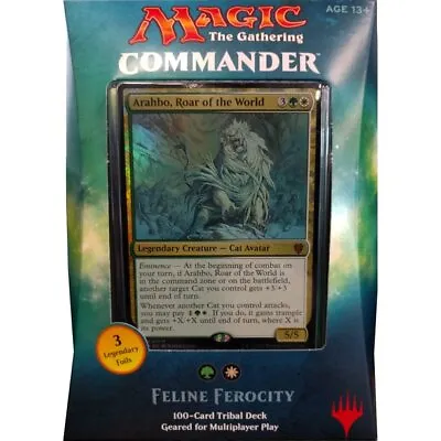 Magic The Gathering MTG Commander 2017 Feline Ferocity Deck 100-Card • $512.81