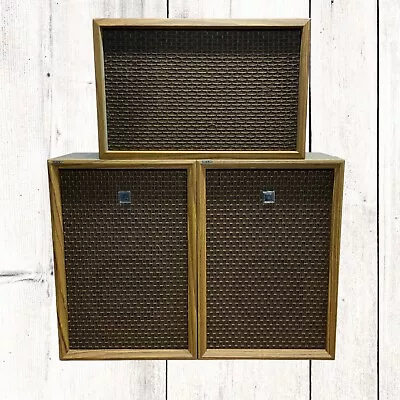 Sanyo Vintage Speakers SX-2611 70s Retro HIFI Stereo Wooden Made In Japan • £49.95