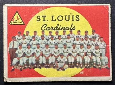 1959 Topps #223 St. Louis Cardinals Team Card Checklist Stan Musial • $2.24