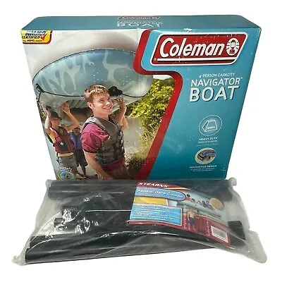 New Coleman 4 Person Capacity Navigator Boat With Stearns Paddle Oars Combo • $149.99